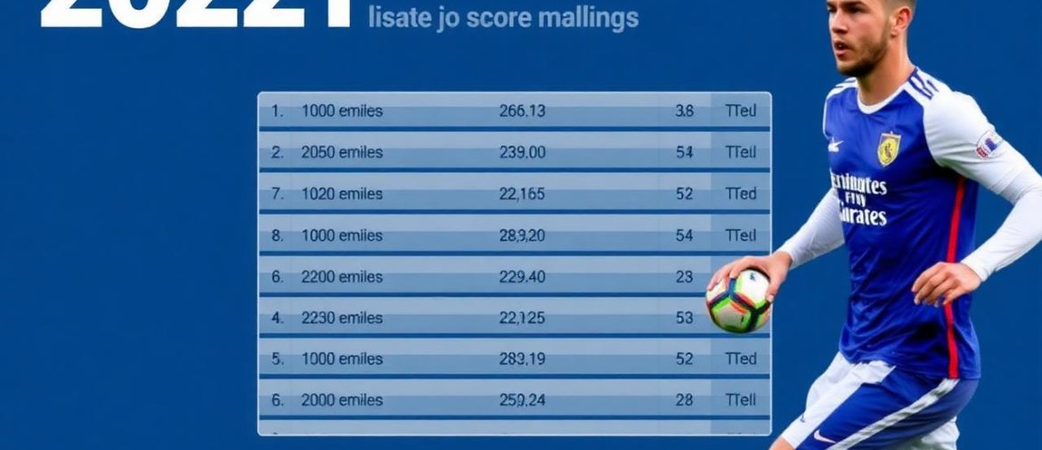 2021年歐洲足球聯賽排名及比數分析